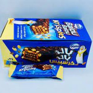 Igloo Balou Balou Krispies Crunchy wafer Finger Coated With Caramel Chocolate 17gm X 24 Pieces