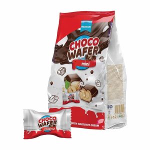 Choco Wafer mini Coated Wafers With Hazelnut Cream 140gm