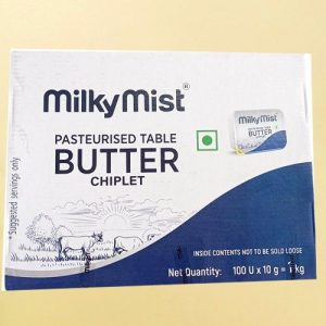 Milky Mist Pasteurised Table Butter Chiplet 10gm x 100 Pcs