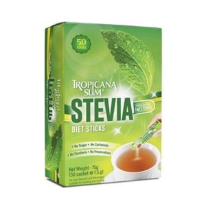 Tropicana Slim Stevia Stick Pack 75 gm (50 Sticks)