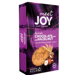 Meet Joy Biscuits Chocolate Chips And Hazelnut Flavour 200 gm X 2 Pieces