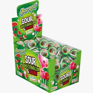Borgat Sour Watermelon And Cherry lollipop 18gm X 40 Pieces