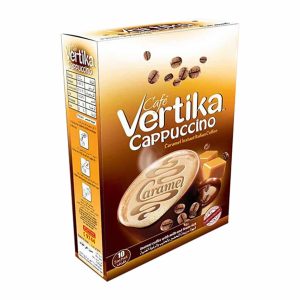 Vertika Cappuccino Caramel Instant Italian Coffee 18 g X 10 Sachet